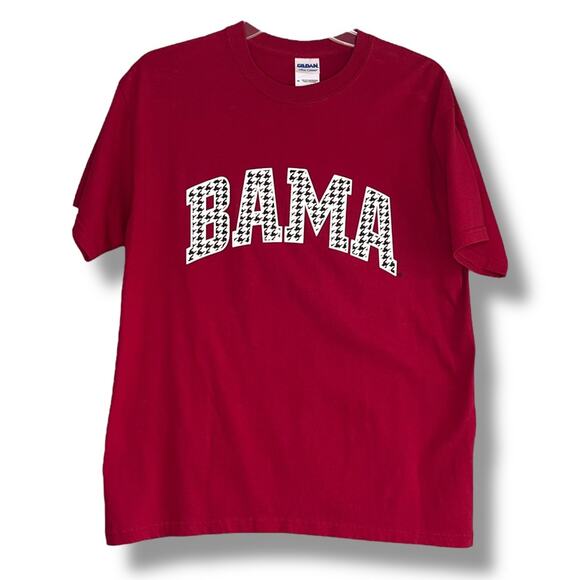 Gildan Tops - Gildan Ultra Cotton houndstooth BAMA Crimson Tide T-shirt